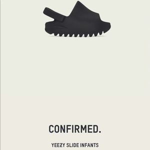 Authentic Size 3K Infant Yeezy Slides
